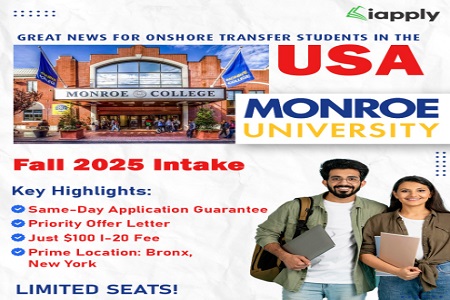 Final Call for Onshore Transfer Students - Apply to Monroe University, Fall 2025!